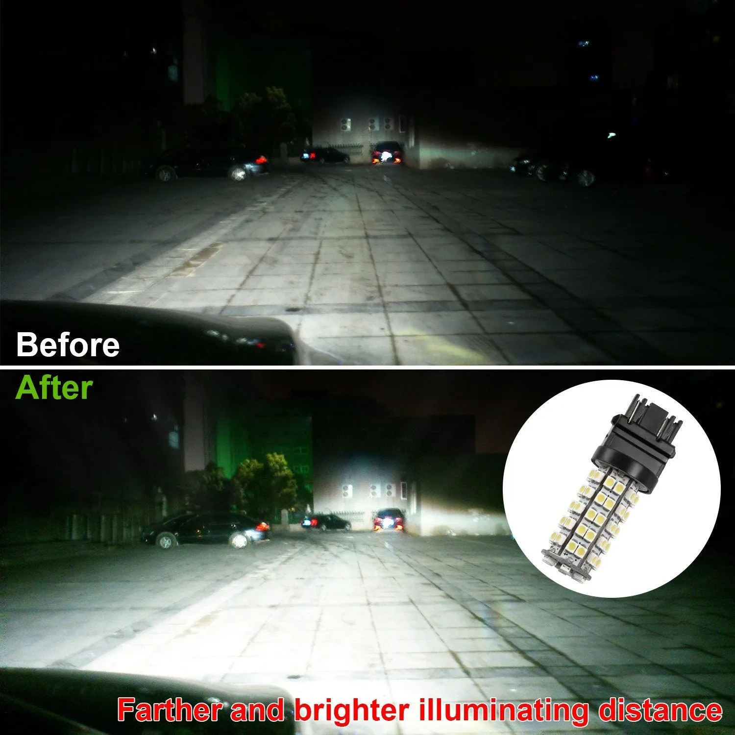 10-Pieces: LED Car Light Bulbs