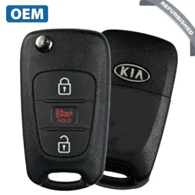 2012-2013 Kia Sportage / 3-Button Flip Key / PN: 95430-3W701 / NYOSEKSAM11ATX (SL) (OEM Refurb)