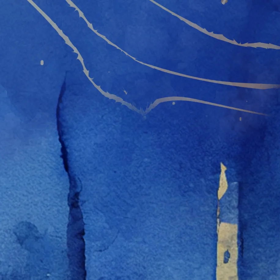 4 Quls-Modern ISLAMIC HOME DÉCOR-Blue Gold White and Gray-Thuluth-Giclée Fine Art Print