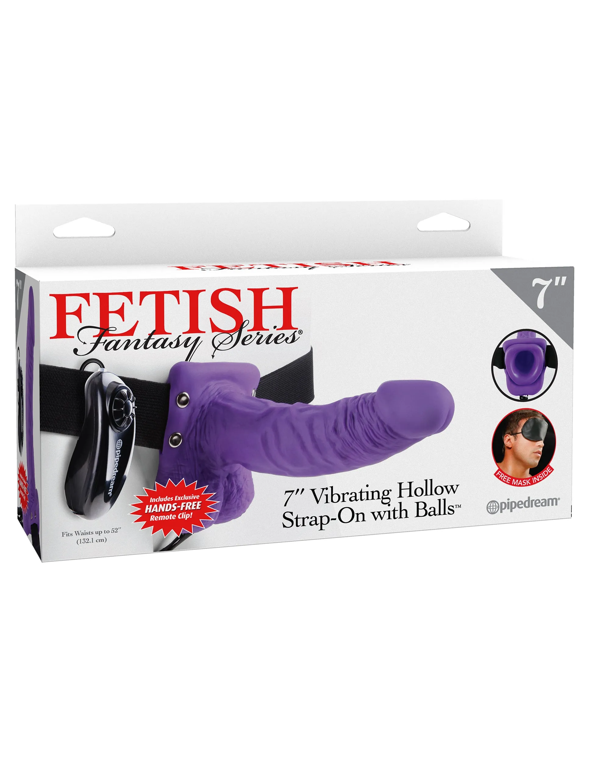 7-Inch Vibrating Strap-On with Balls for Exciting Adventures