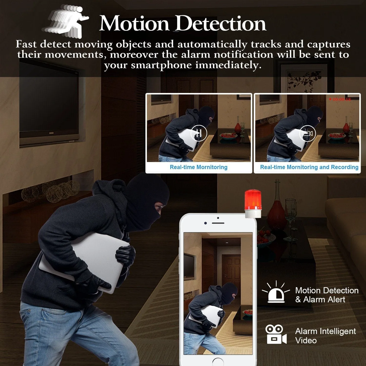 720 WIFI IP Camera Motion Detection