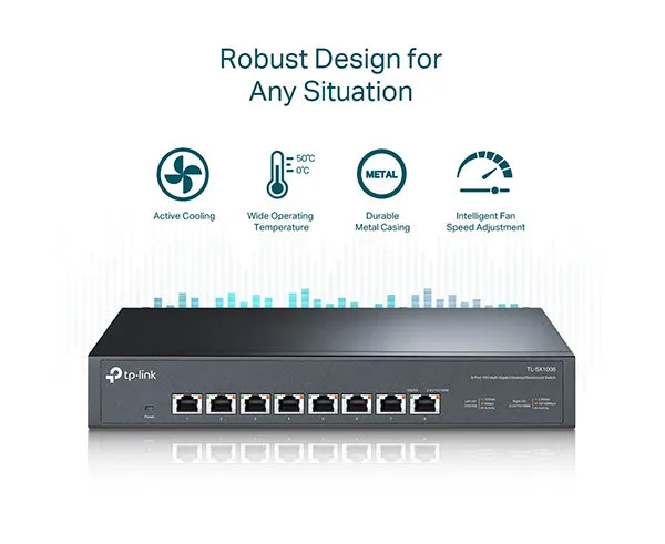 8-Port 10G Desktop/Rackmount Switch