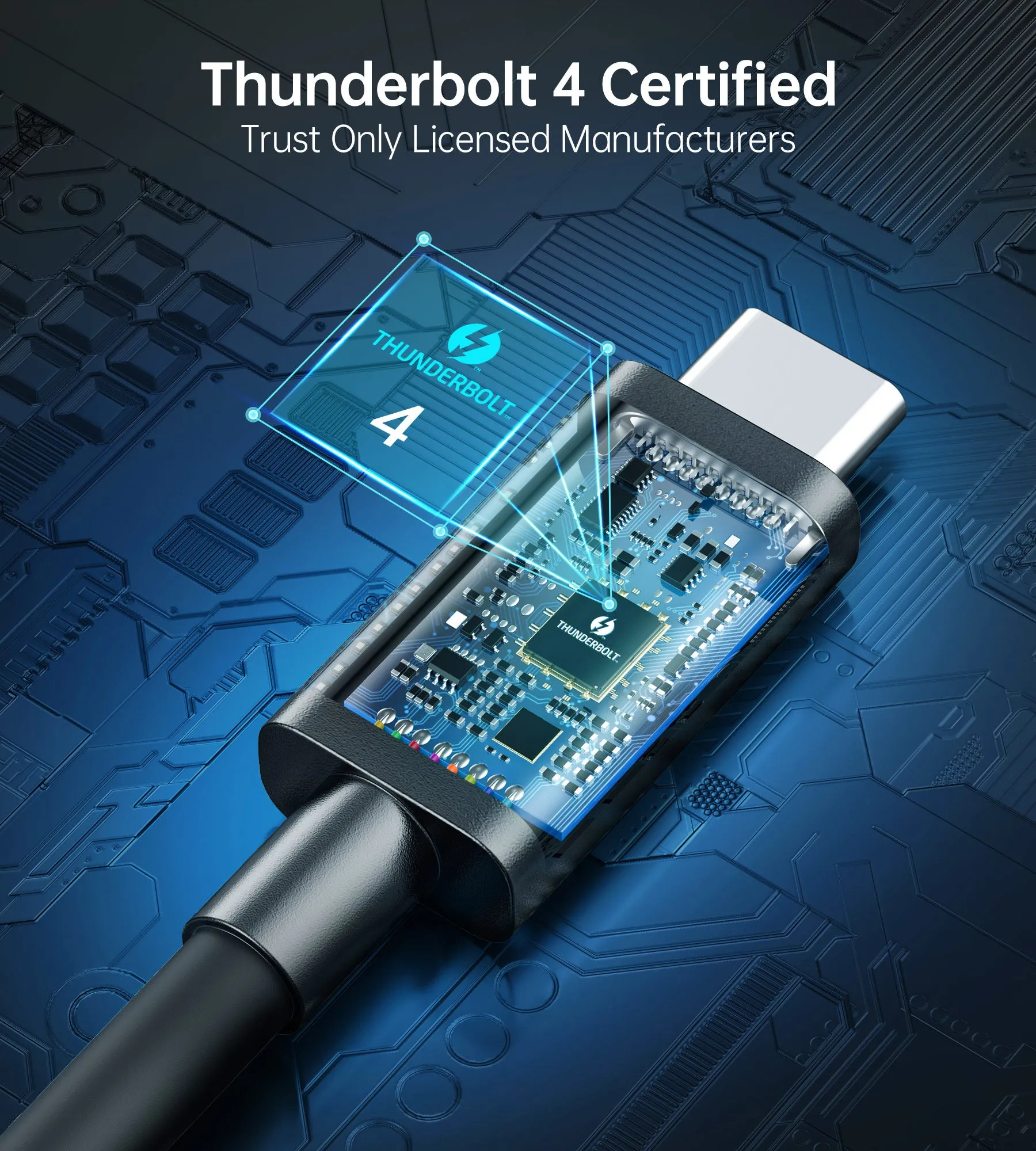 A3010 Choetech Thunderbolt 4 Cable (2.6ft)