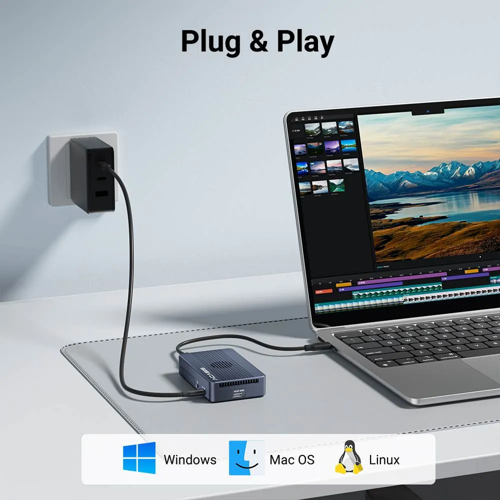 Acasis 40Gbps Thunderbolt 3 M.2 NVMe 2 Bay RAID SSD Enclosure