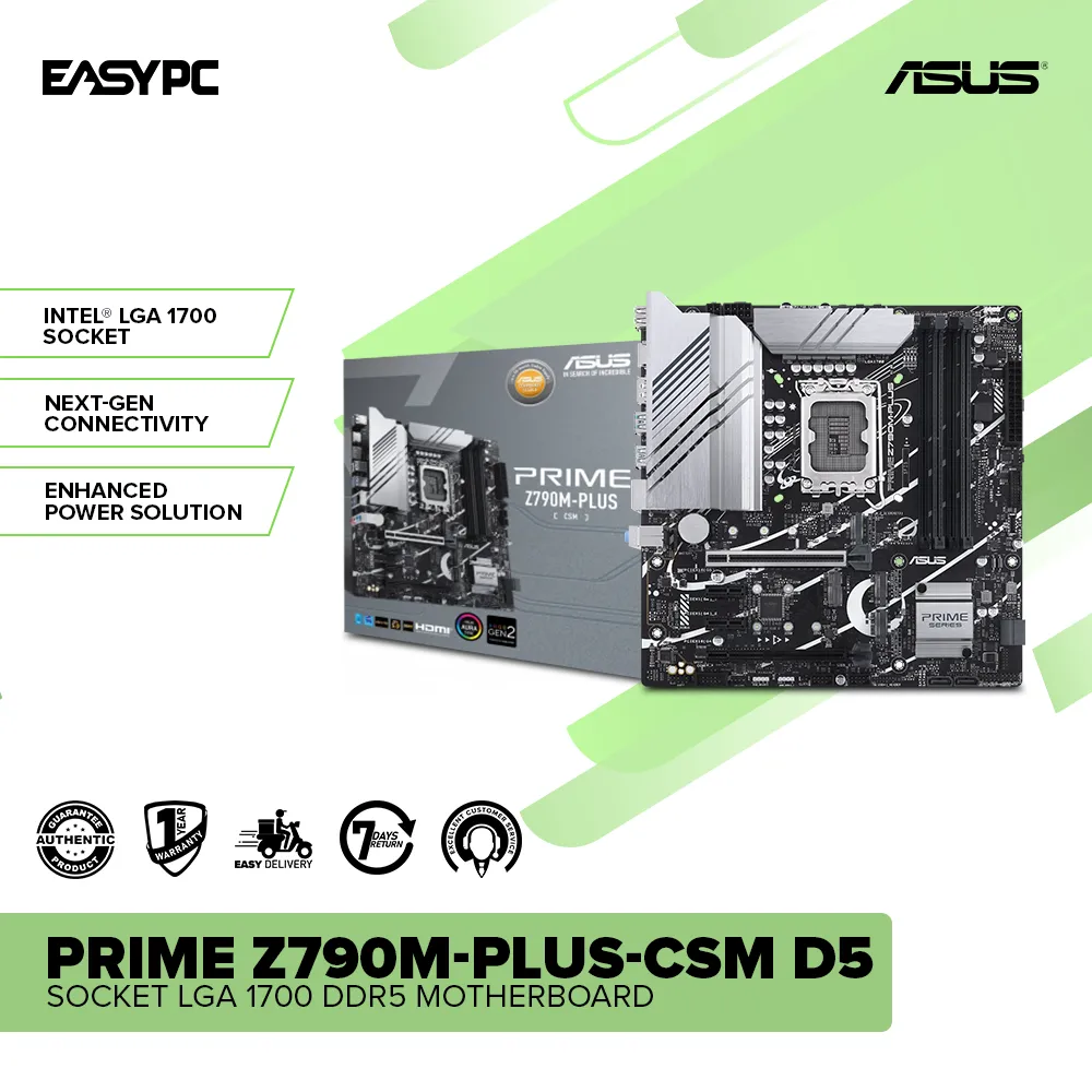 Asus PRIME Z790M-PLUS-CSM D5 Socket LGA 1700 DDR5 Motherboard