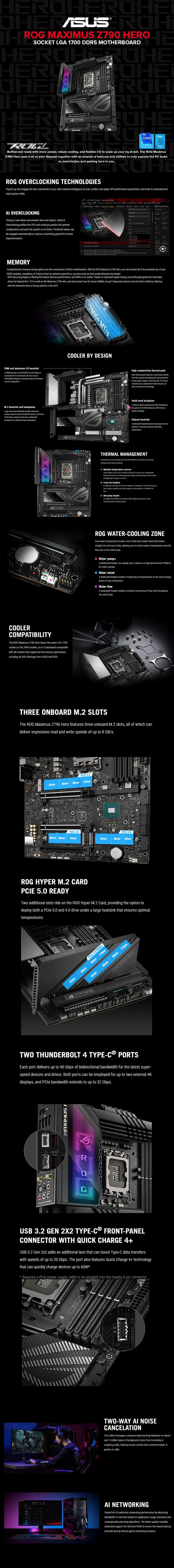 ASUS ROG Maximus Z790 Hero socket LGA 1700 DDR5 motherboard
