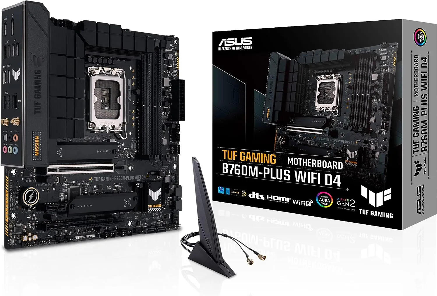 ASUS TUF GAMING B760M-PLUS D4 DDR4,LGA 1700 mATX Motherboard