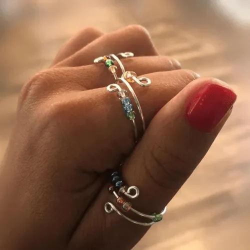 Beaded Anxiety Relief Fidget Ring
