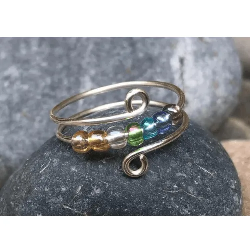 Beaded Anxiety Relief Fidget Ring