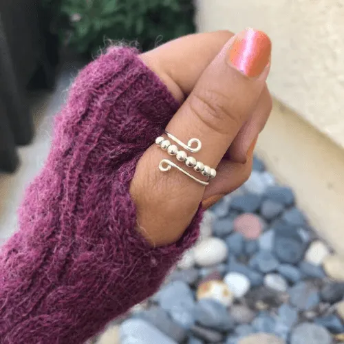 Beaded Anxiety Relief Fidget Ring