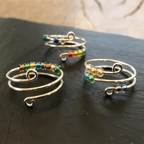 Beaded Anxiety Relief Fidget Ring