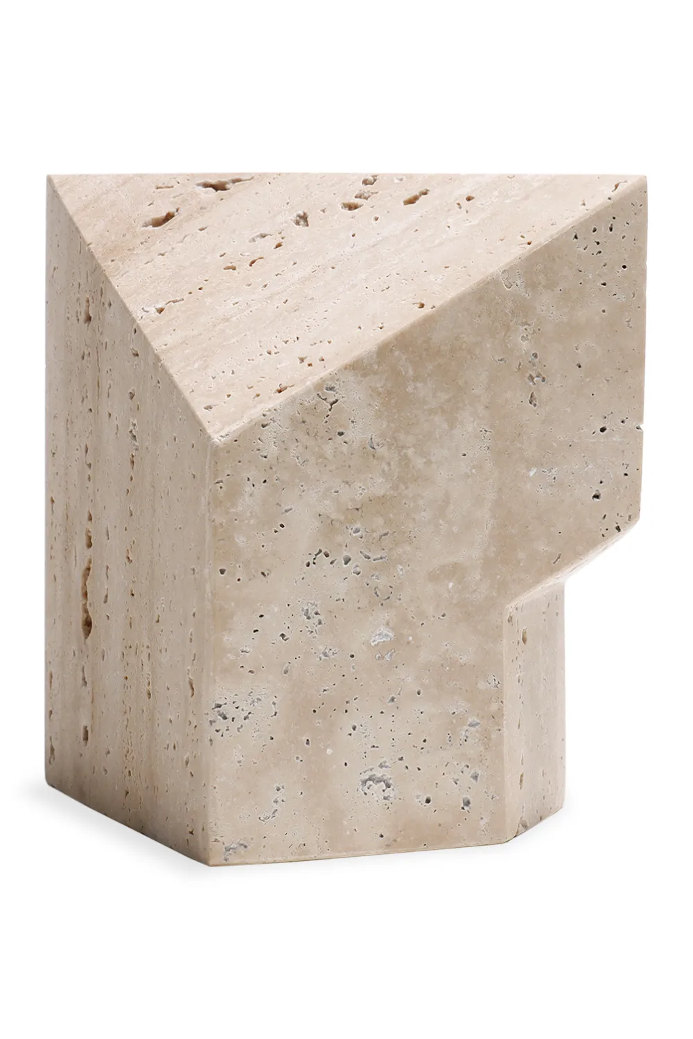 Beige Travertine Faceted Marble | Liang & Eimil Arya