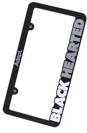 Black Hearted (License Plate Frame)