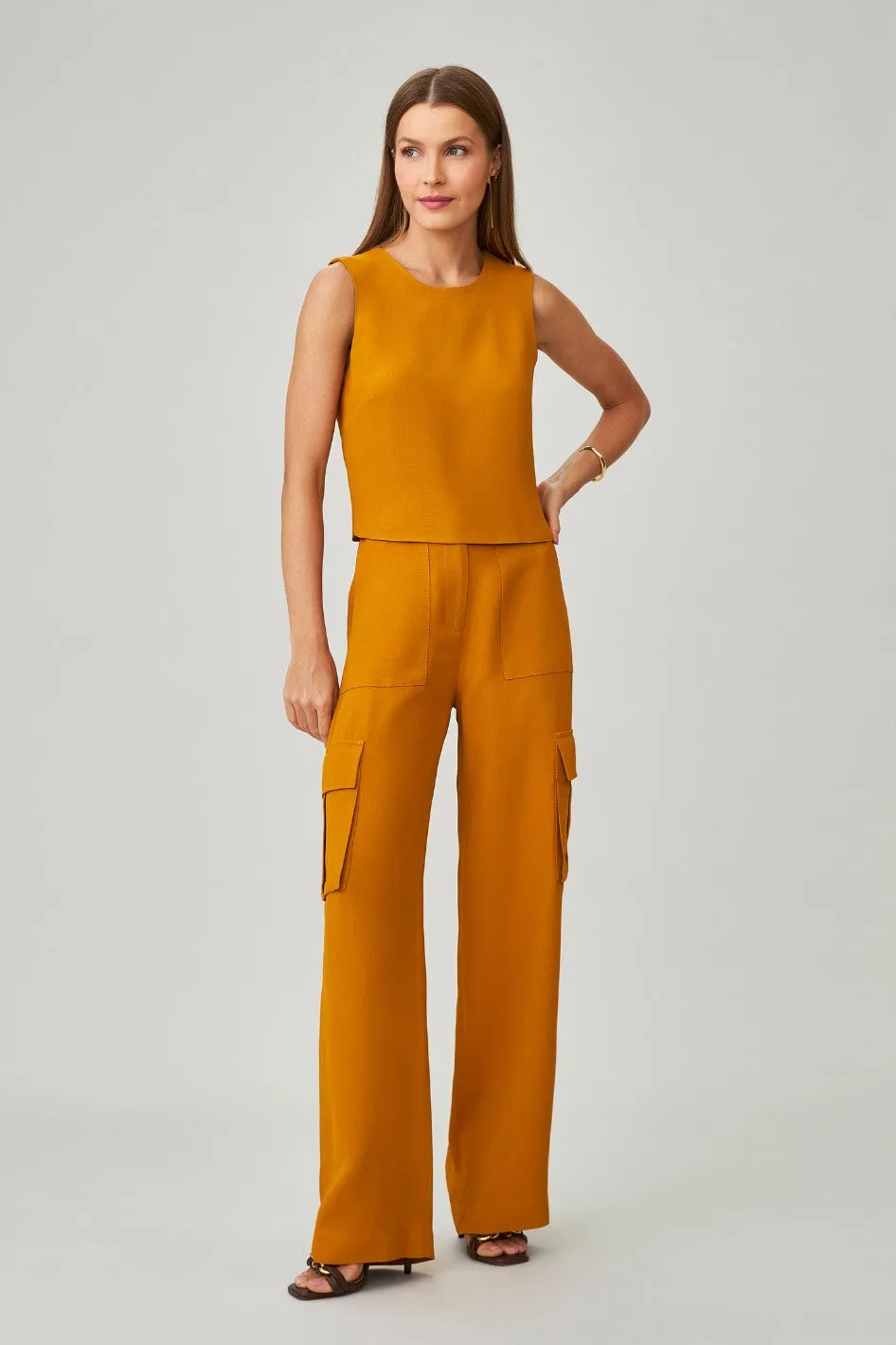 Blusa de Alfaiataria Curry New Jade