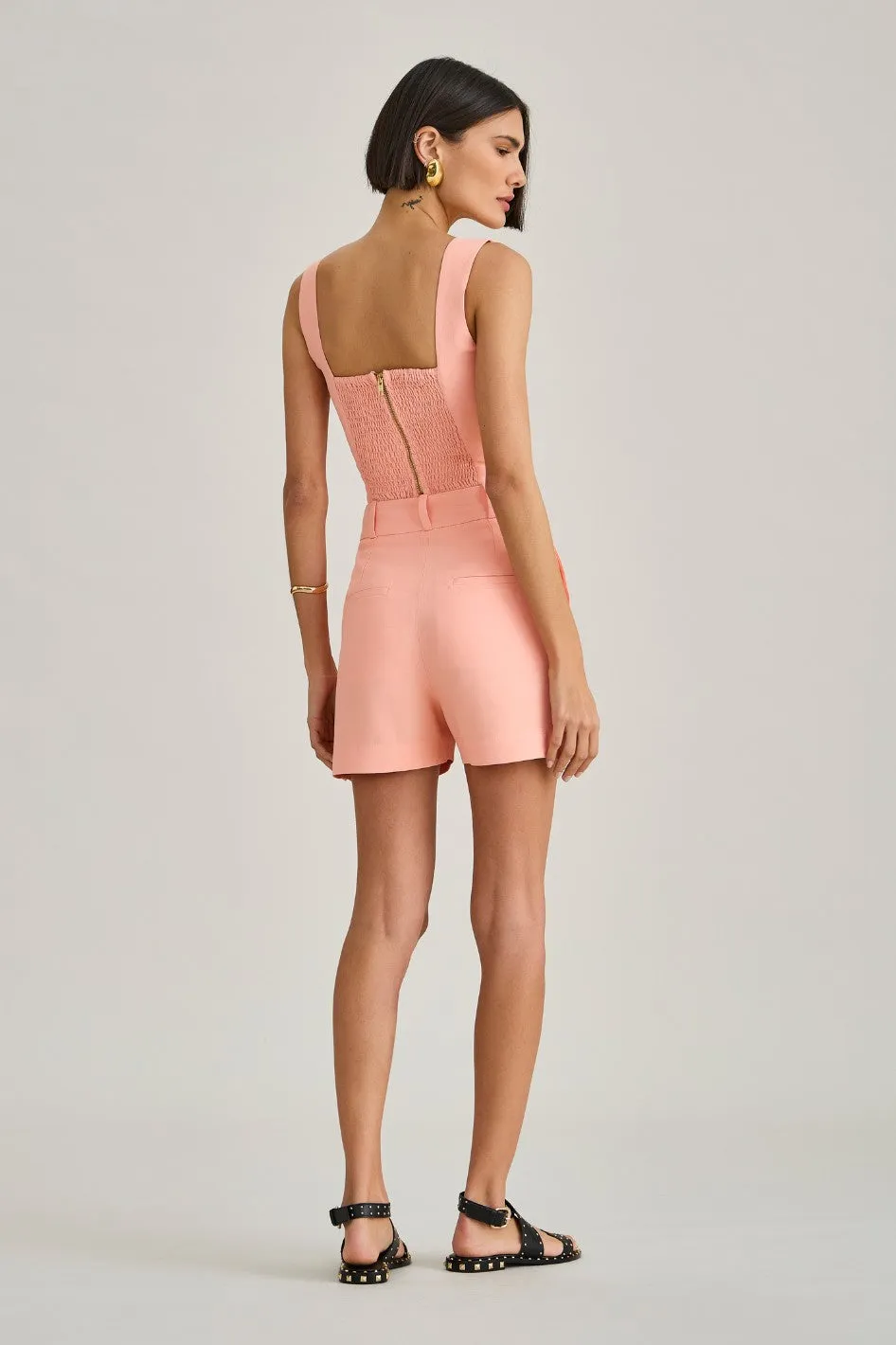 Blusa de Alfaiataria Peach Karen