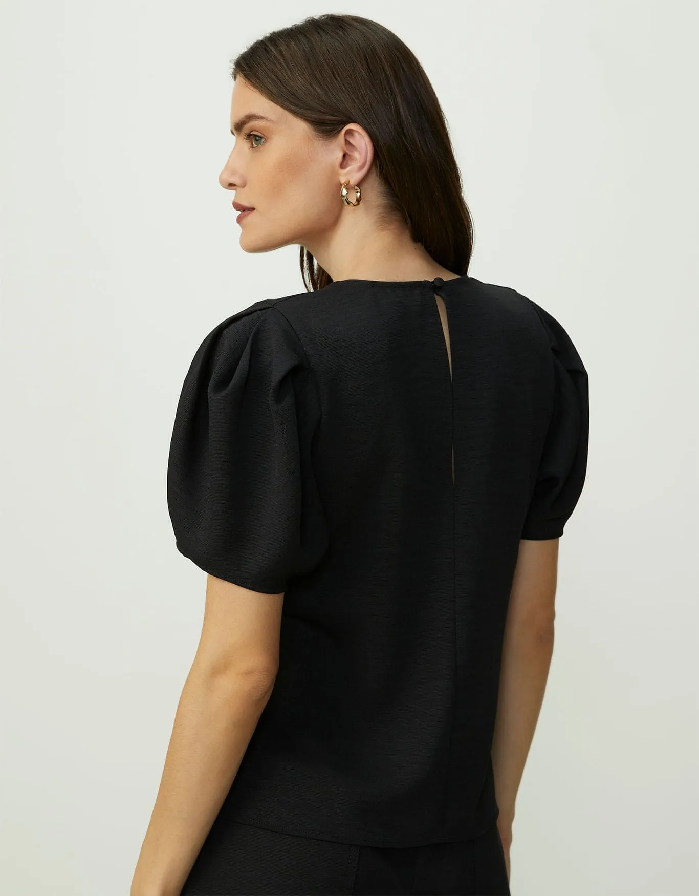 Blusa decote v Shoulder