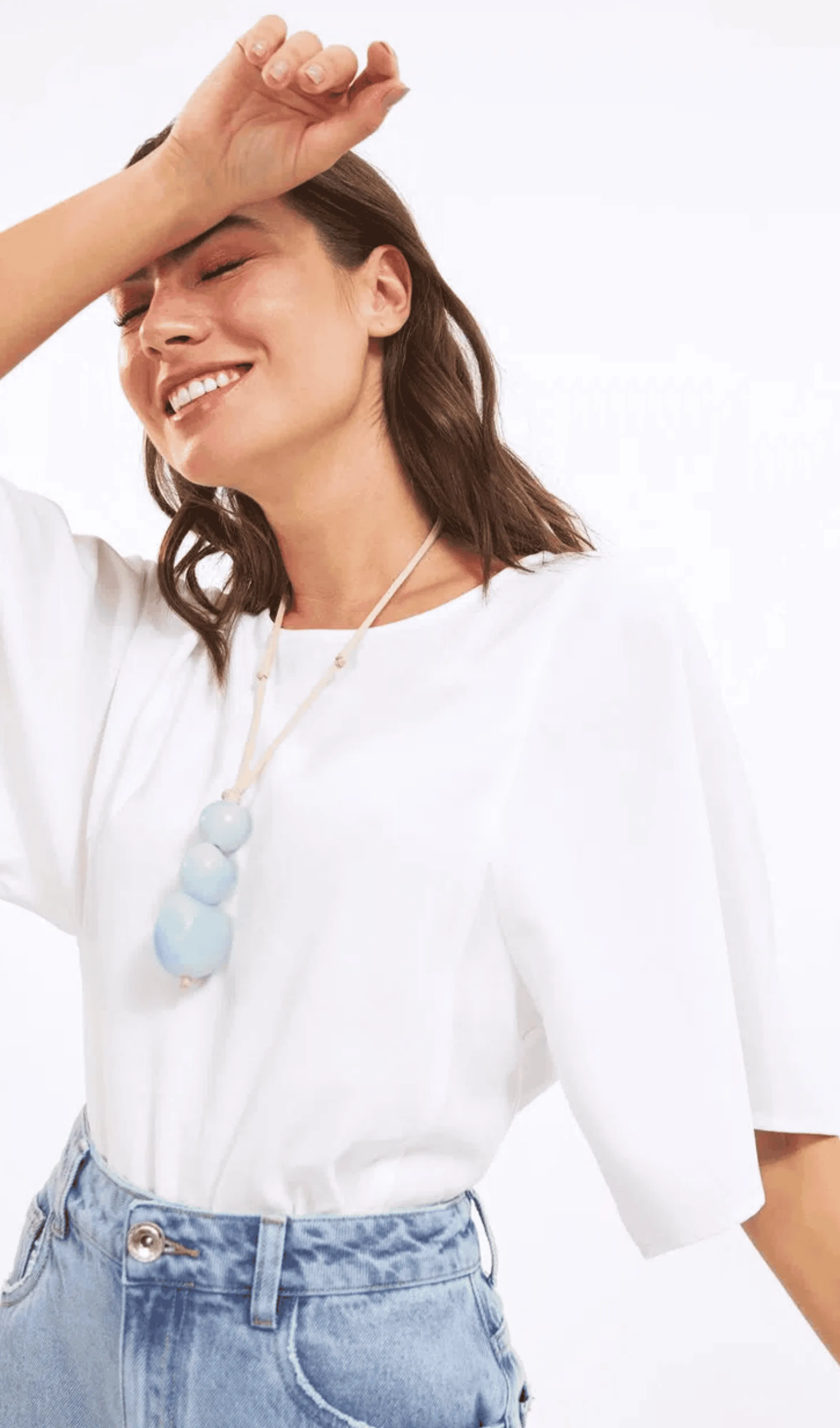 Blusa Manga Sino Shoulder