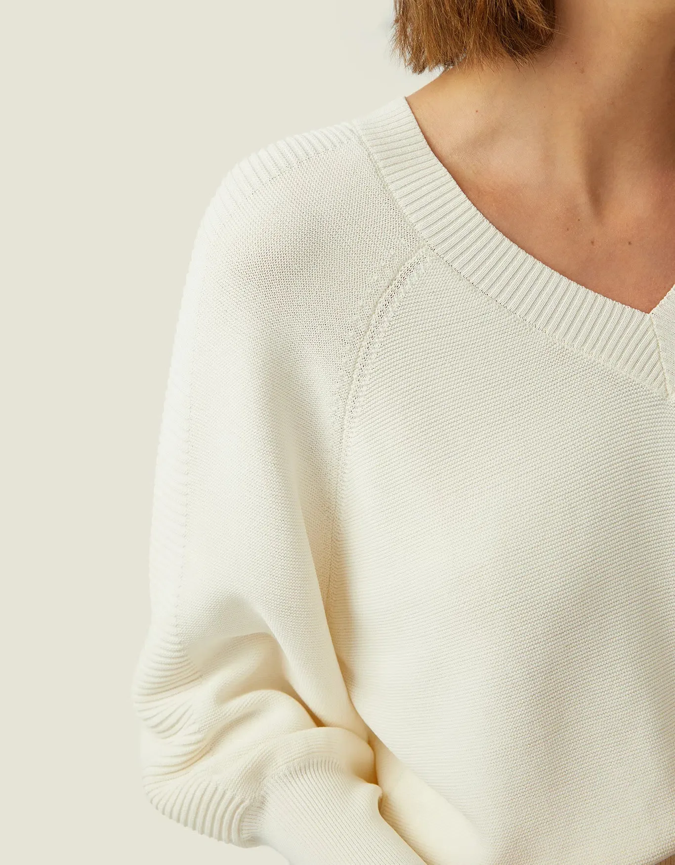 Blusa Tricot Detalhe Canelado Shoulder