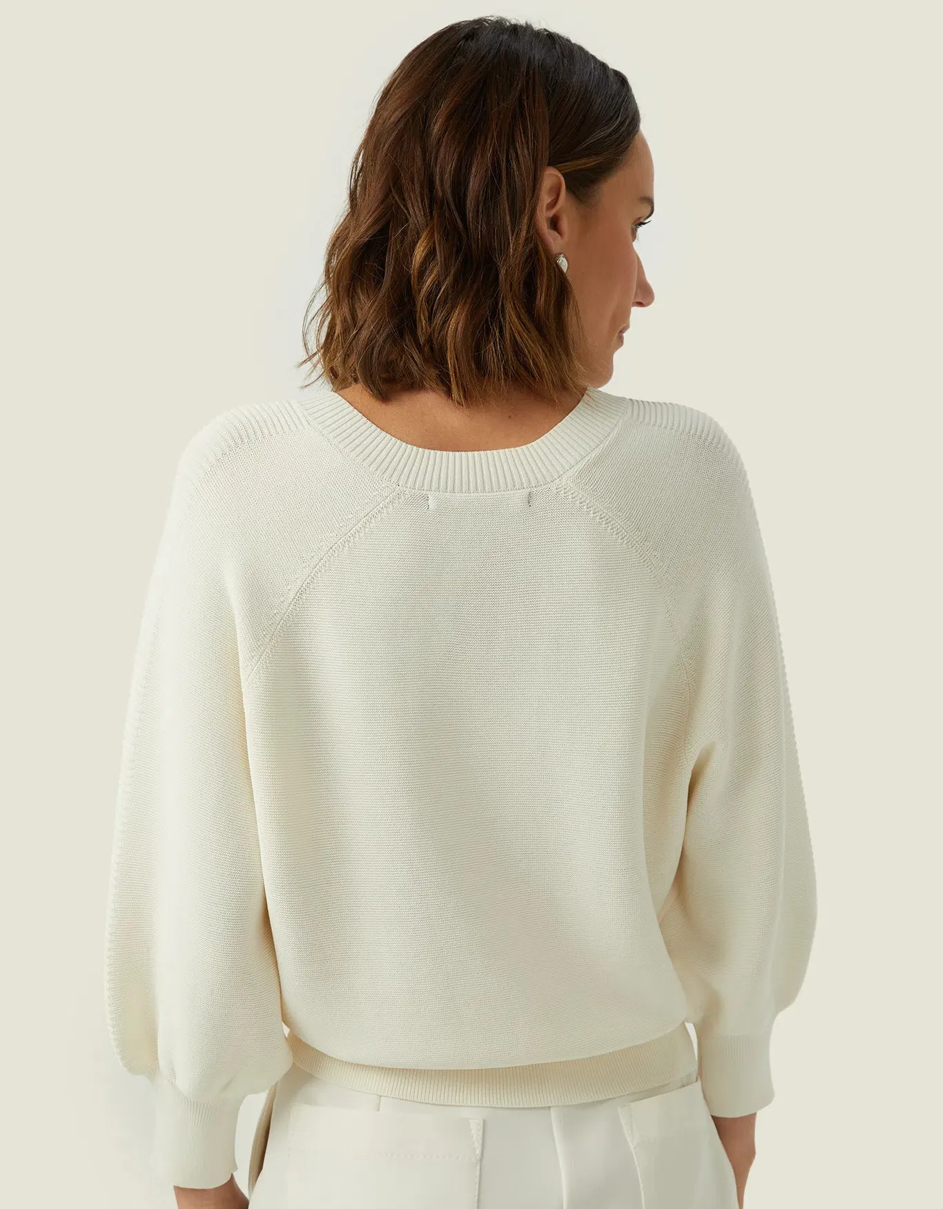 Blusa Tricot Detalhe Canelado Shoulder