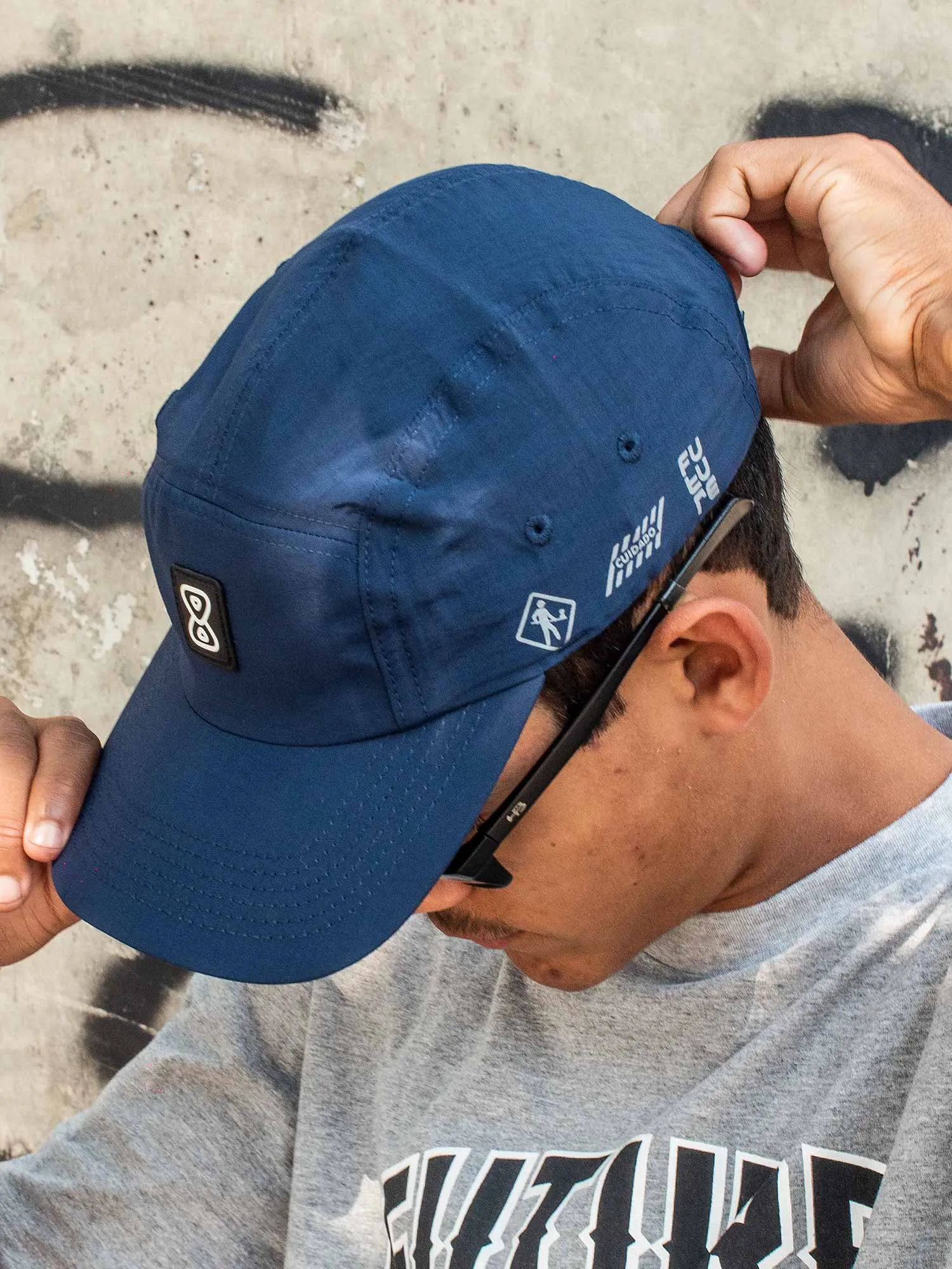 Boné 5 Panel Future Working Azul Marinho