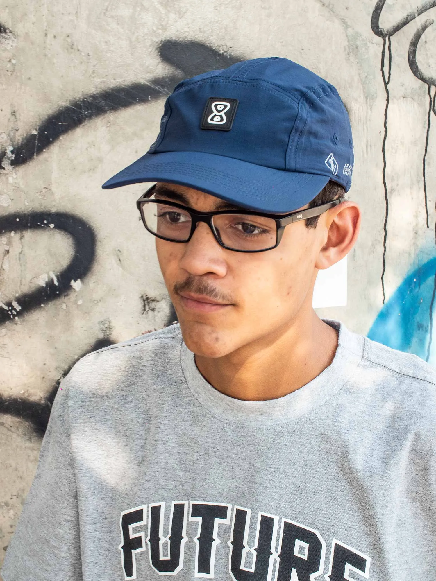 Boné 5 Panel Future Working Azul Marinho