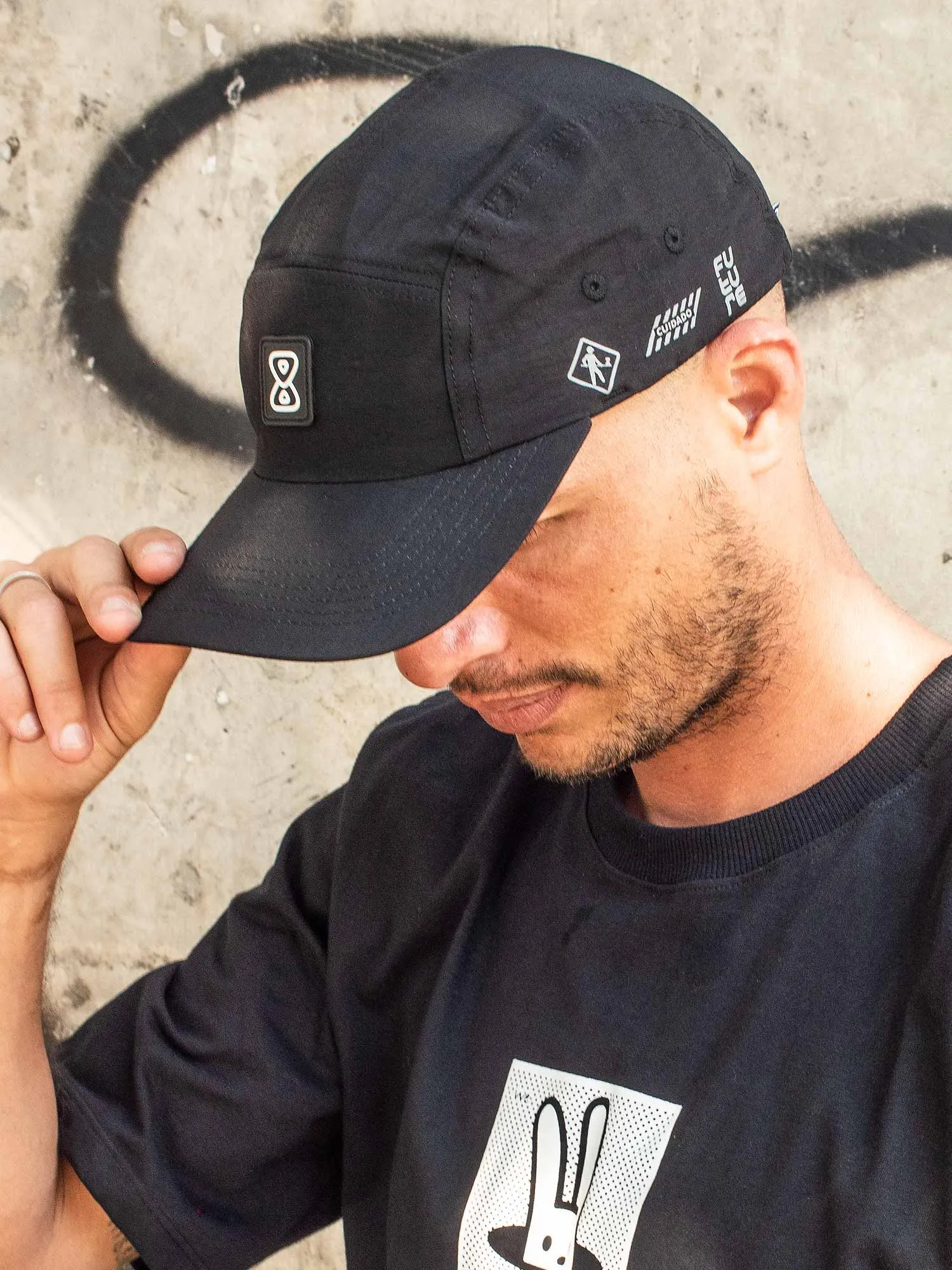 Boné 5 Panel Future Working Preto