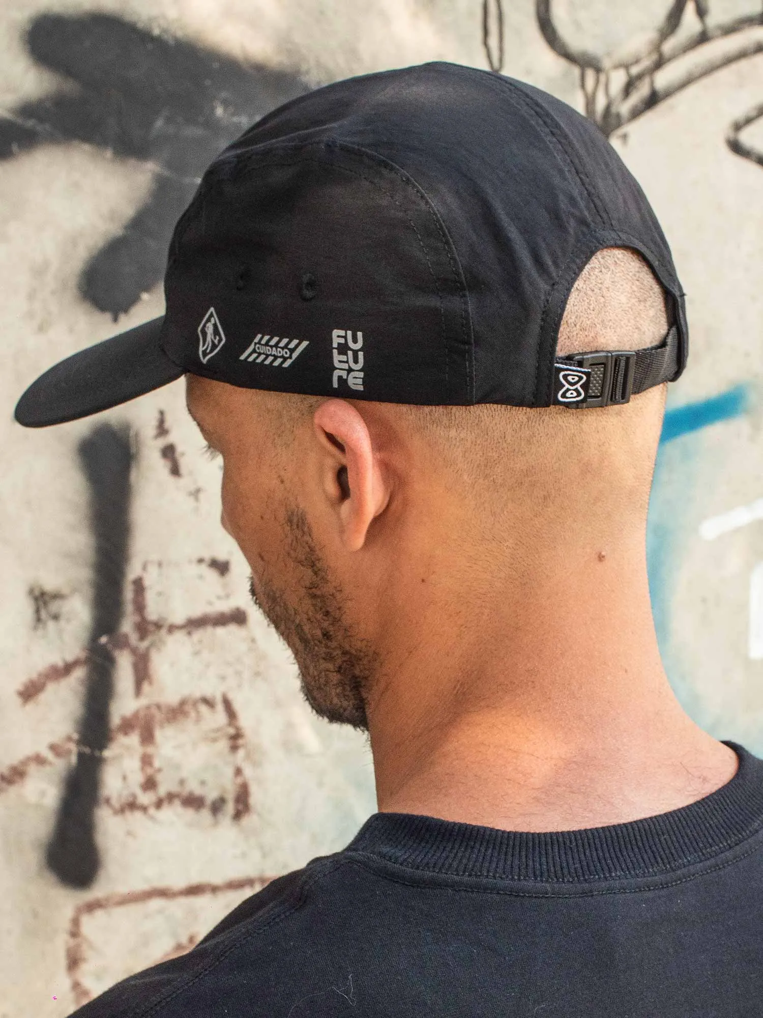 Boné 5 Panel Future Working Preto
