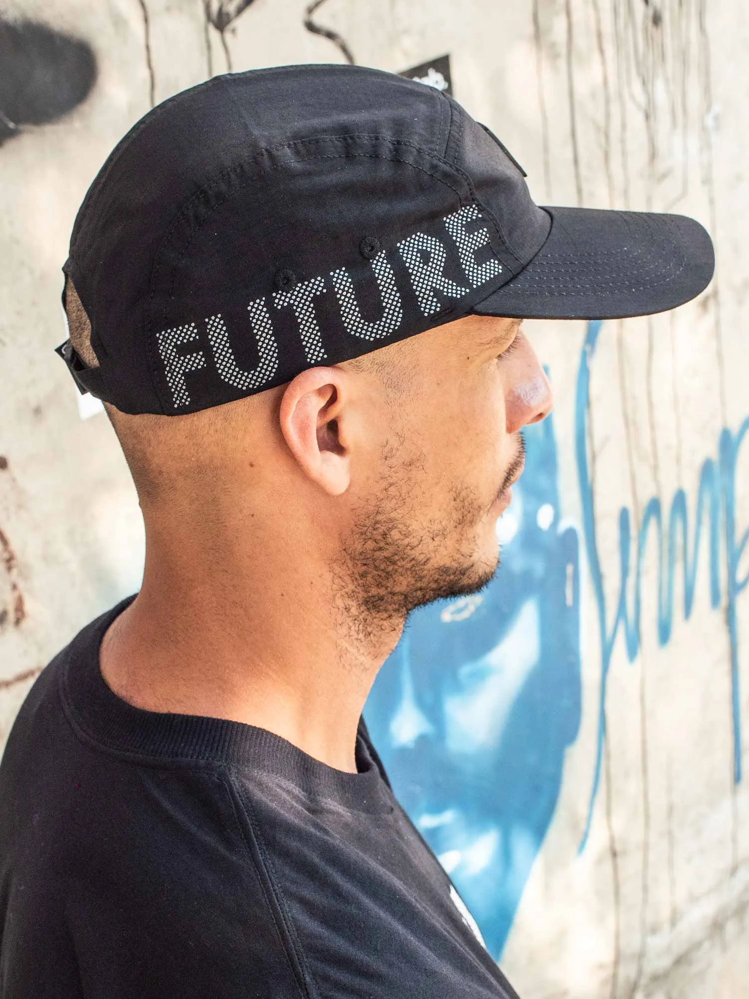 Boné 5 Panel Future Working Preto