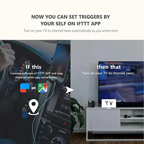 Broadlink RM4 Mini Universal IR Audio Video Remote Control, Smart Home Wi-Fi Remote Hub, Compatible with Alexa