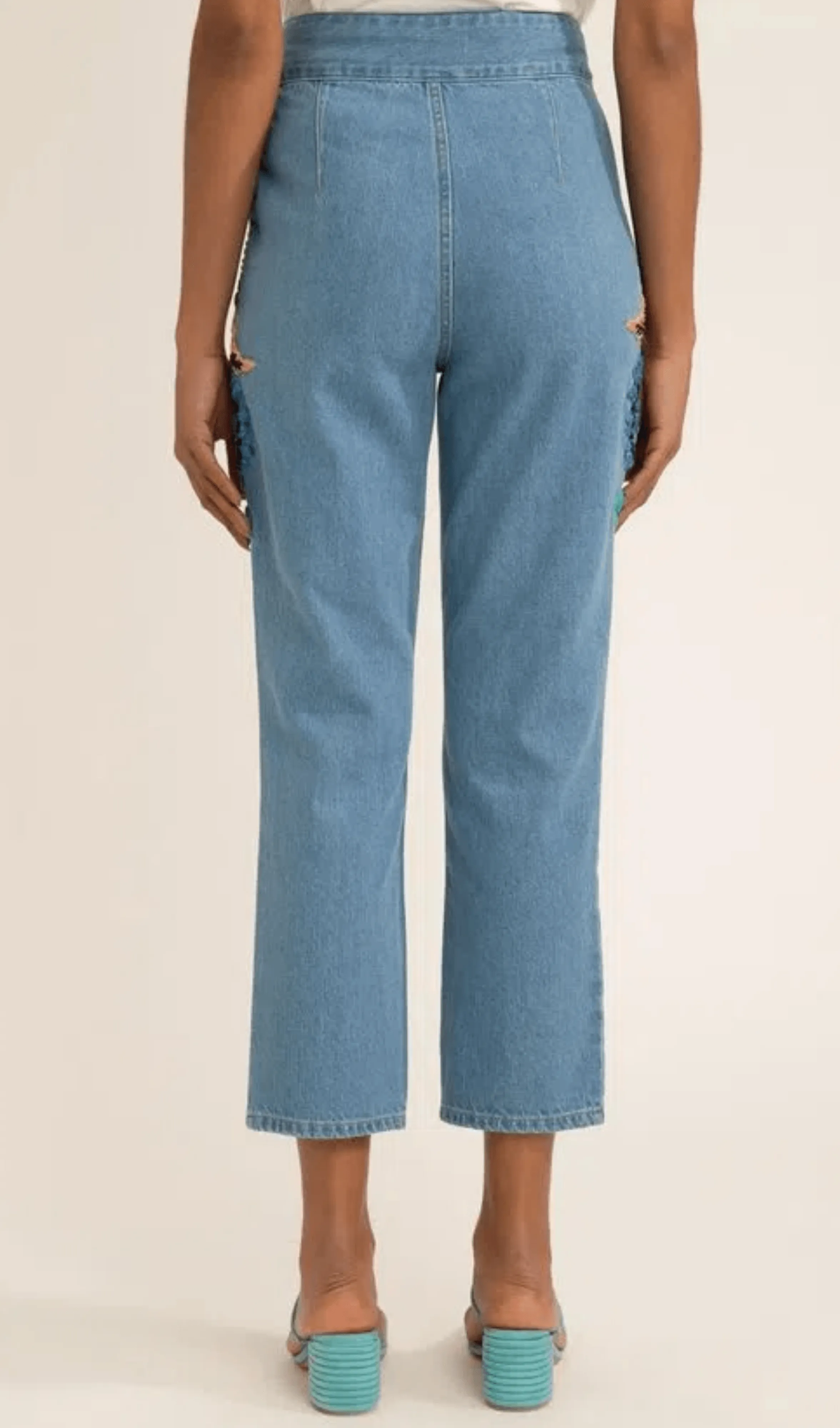 Calça Bordado Upscale Denim Patbo