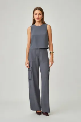 Calça de Alfaiataria Cinza Lucia