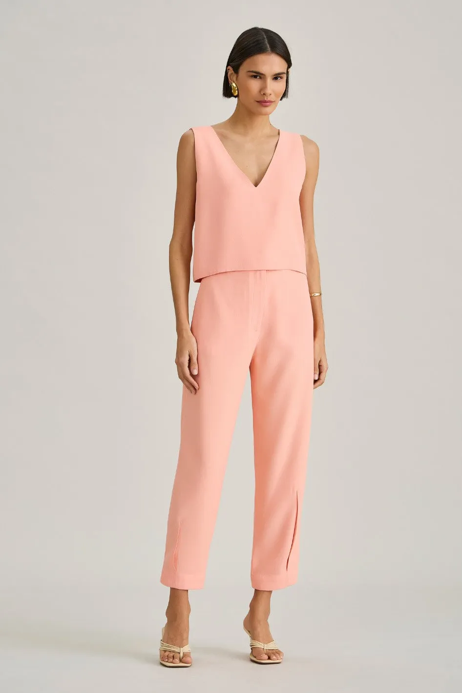 Calça de Alfaiataria Peach Olivia
