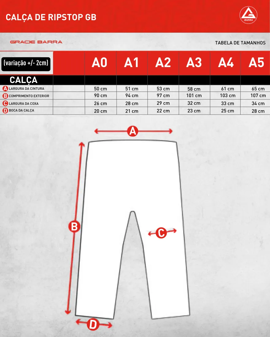 Calça de Ripstop GB para Kimono - Azul
