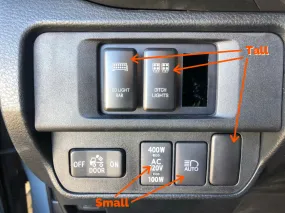Cali Raised LED Toyota OEM Style "Backup Lights" Switch
