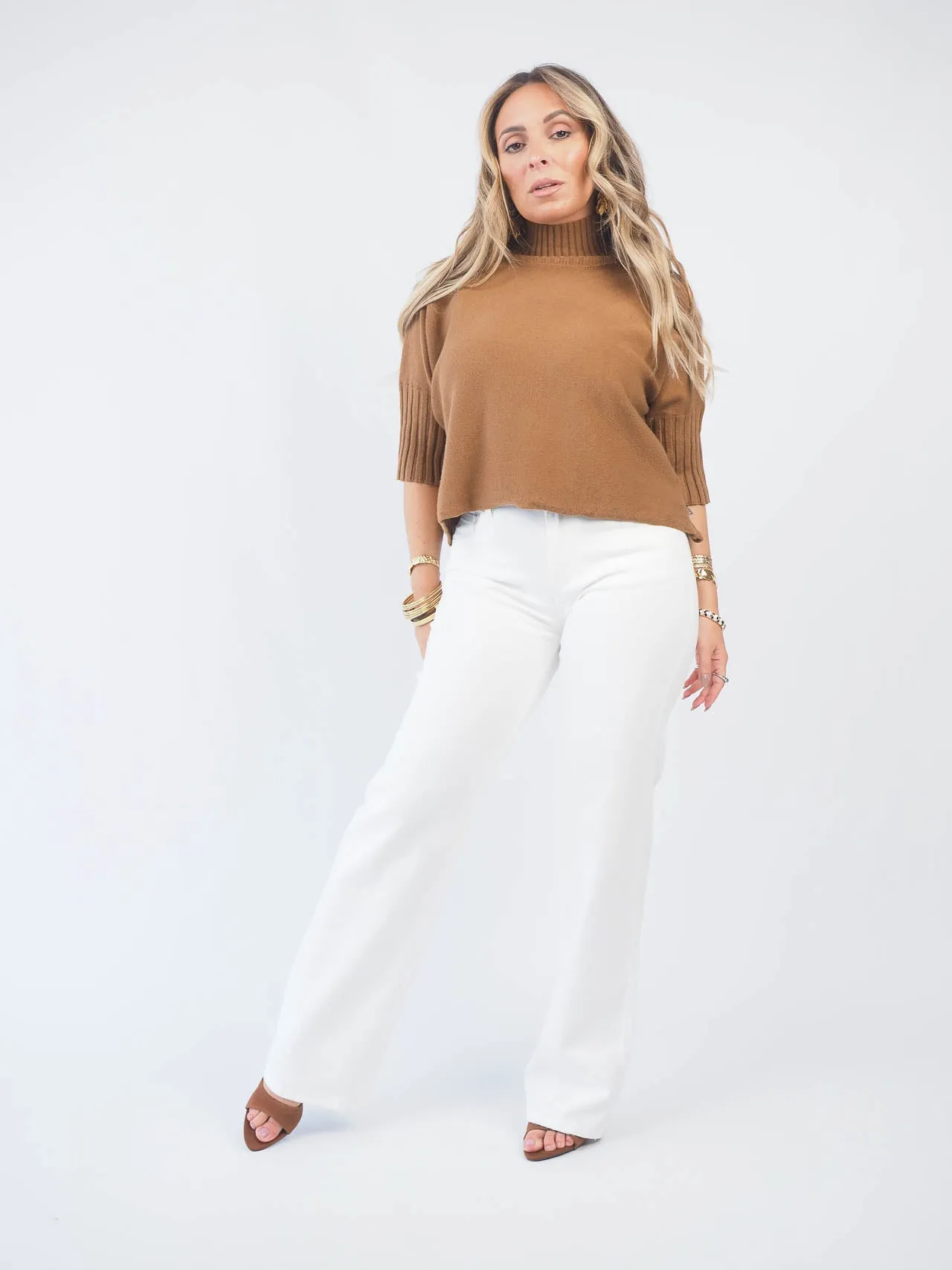 Camisola de Malha Com Gola