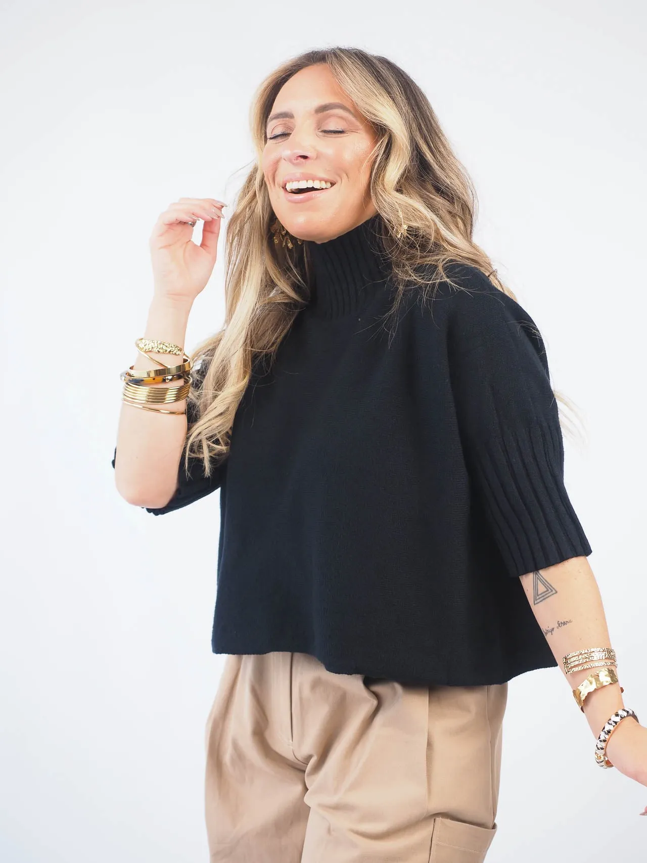 Camisola de Malha Com Gola