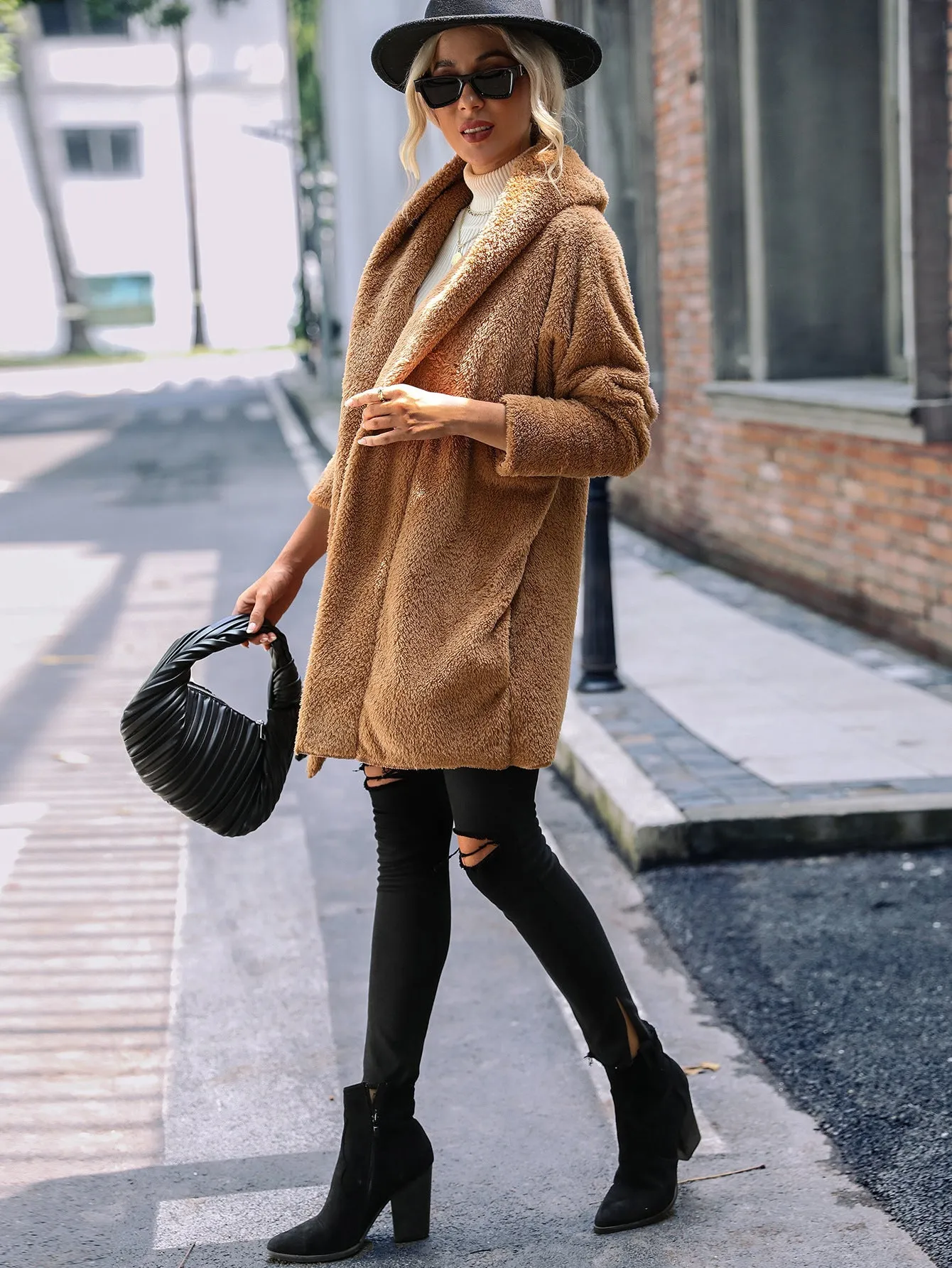 Cardigan Teddy Amplo Alongado