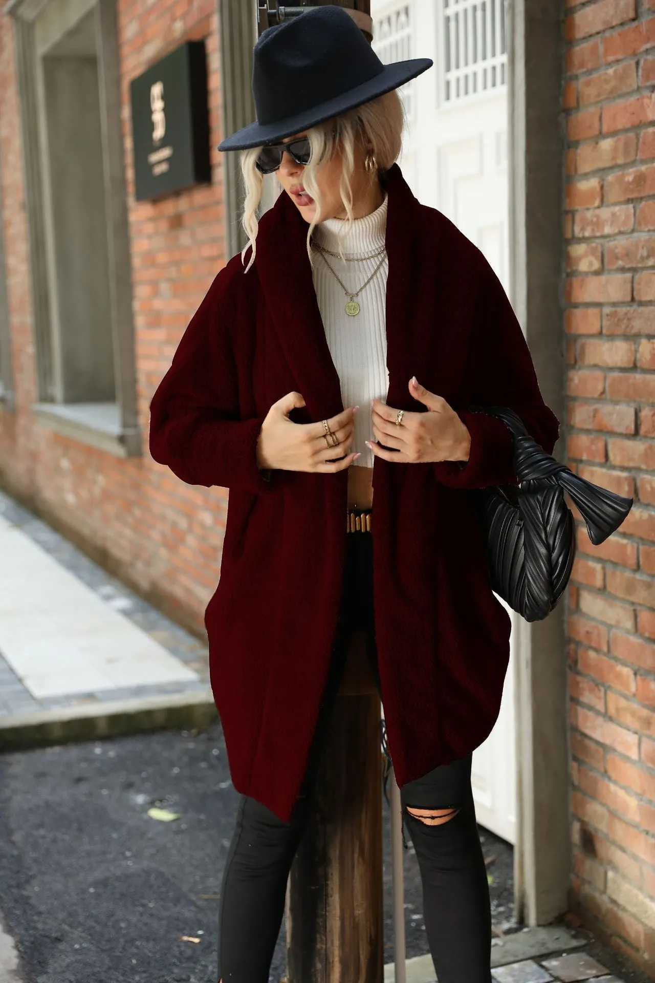 Cardigan Teddy Amplo Alongado