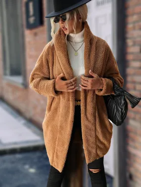 Cardigan Teddy Amplo Alongado