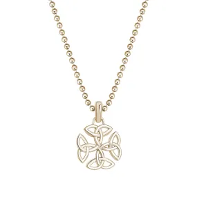 Celtic Dara Knot Pendant in Gold