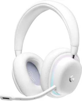 Certified Refurbished Logitech G735 Wireless Bluetooth Gaming Headset - Elegant White Mist Finish with Enhanced Comfort and Premium Sound Quality.
