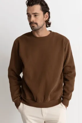 CLASSIC CREW FLEECE SWEAT - CHOCOLATE 24FW