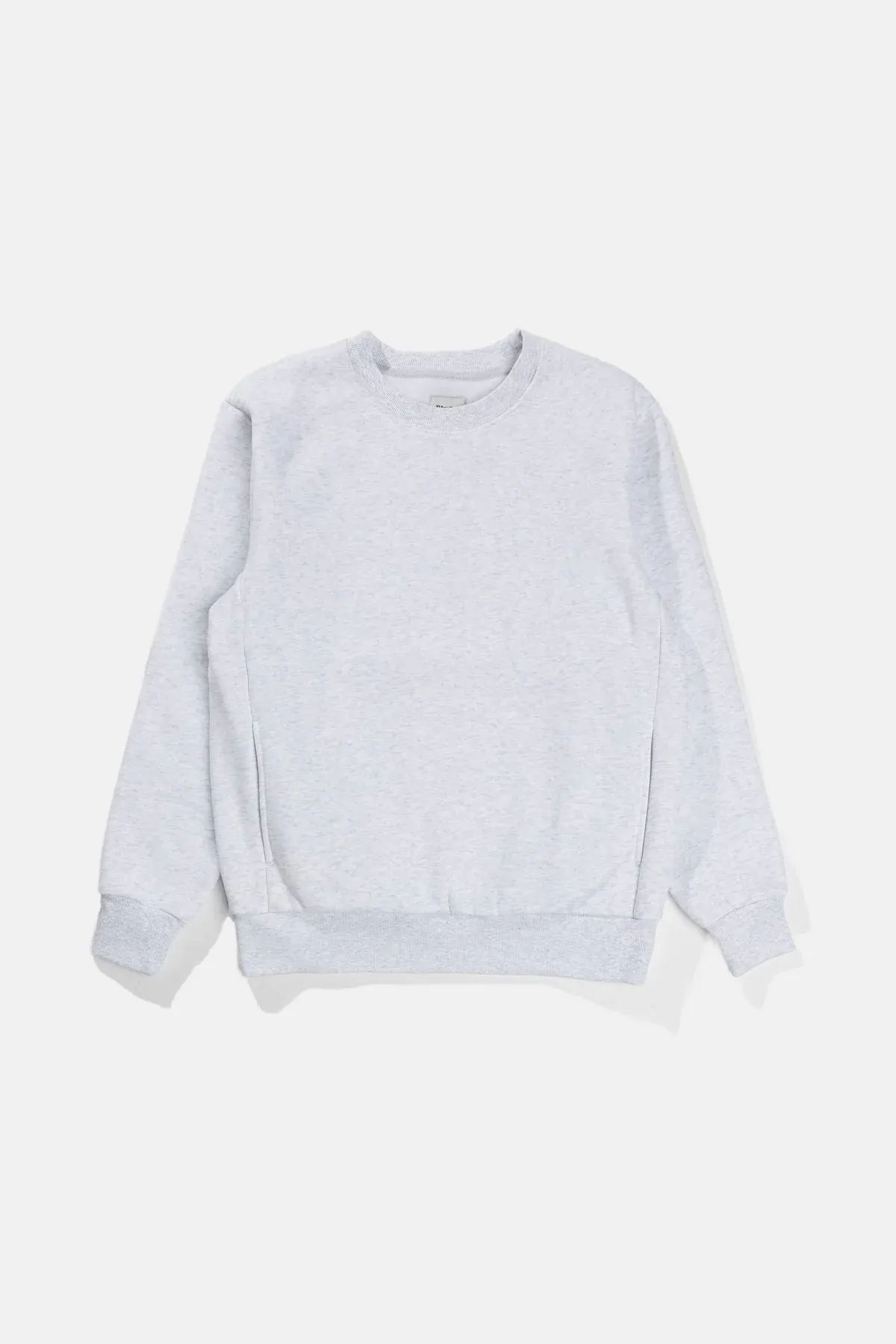 CLASSIC CREW FLEECE SWEAT - HEATHERED GREY 24FW