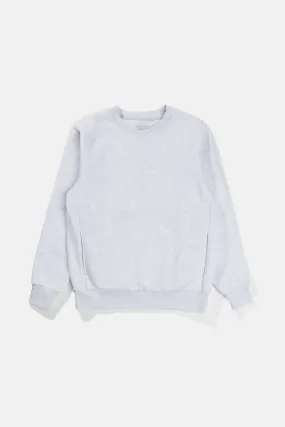 CLASSIC CREW FLEECE SWEAT - HEATHERED GREY 24FW