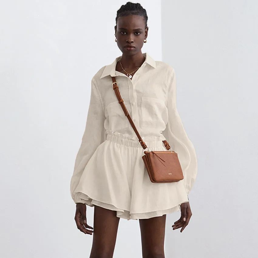 Conjunto Algodão Camisa e Shorts