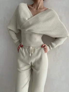 Conjunto Janni Top Ombro Caído e Calça