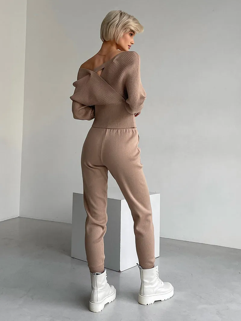Conjunto Janni Top Ombro Caído e Calça
