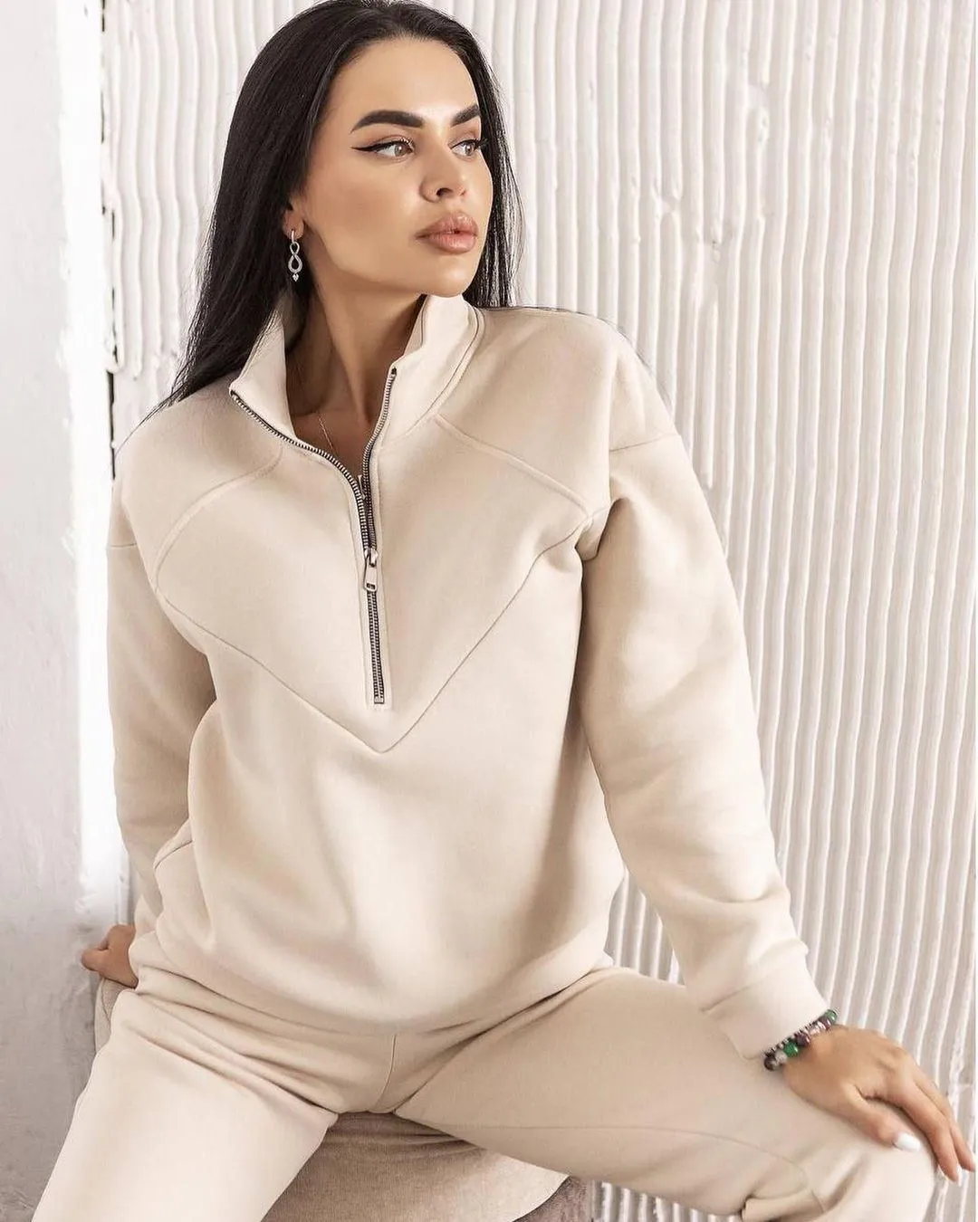 Conjunto Jay Moletom Camisola Zíper e Calça