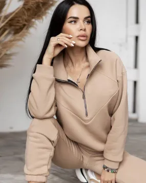 Conjunto Jay Moletom Camisola Zíper e Calça