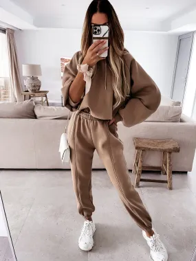 Conjunto Moletom Camisola Capuz e Calça